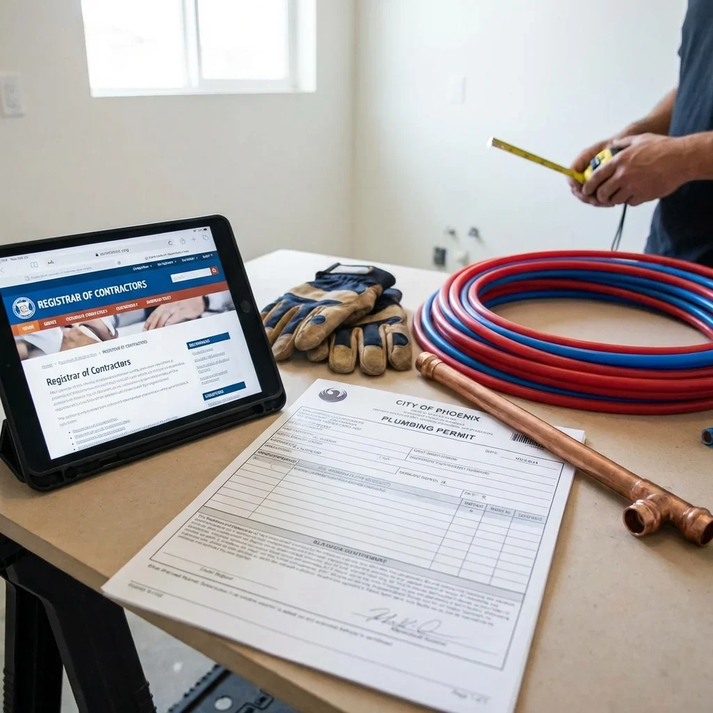 Licensing, Permits, and Code Compliance — copper vs PEX repiping Phoenix