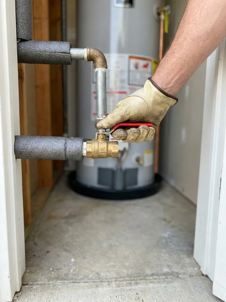 Find and Shut Off the Main Water Supply — pipe burst what to do