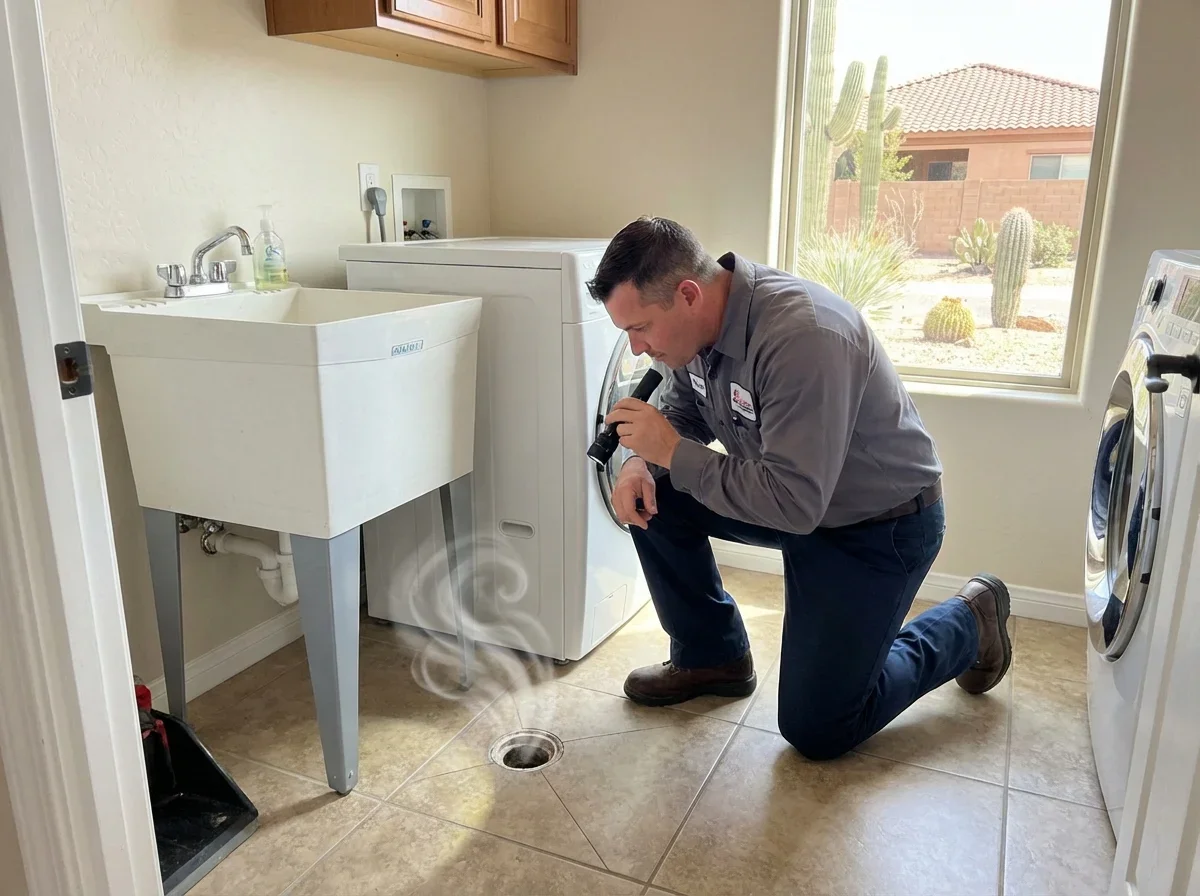 Foul Odors Coming from Drains or Yard — sewer line repair signs Phoenix