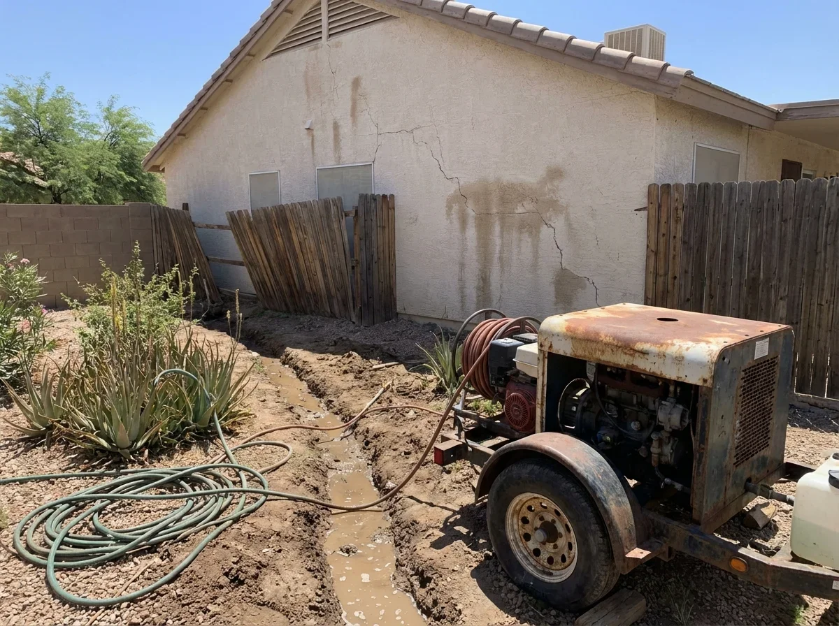 Years of buildup strained the pipes, Hydro Jetting blasts it away for better flow